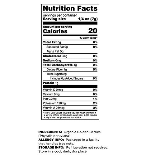 Terrasoul Superfoods Organic Golden Berries, 16 ounces