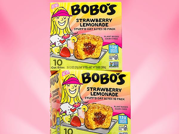 Bobos Oat Bites Stuffd Strawberry Lemonade, Pack of 30 (1.3 oz Bites), Gluten Free Whole Grain Rolled Oats