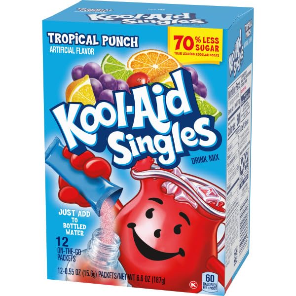 Kool-Aid Singles Tropical Punch Soft Drink Mix- 12 CT