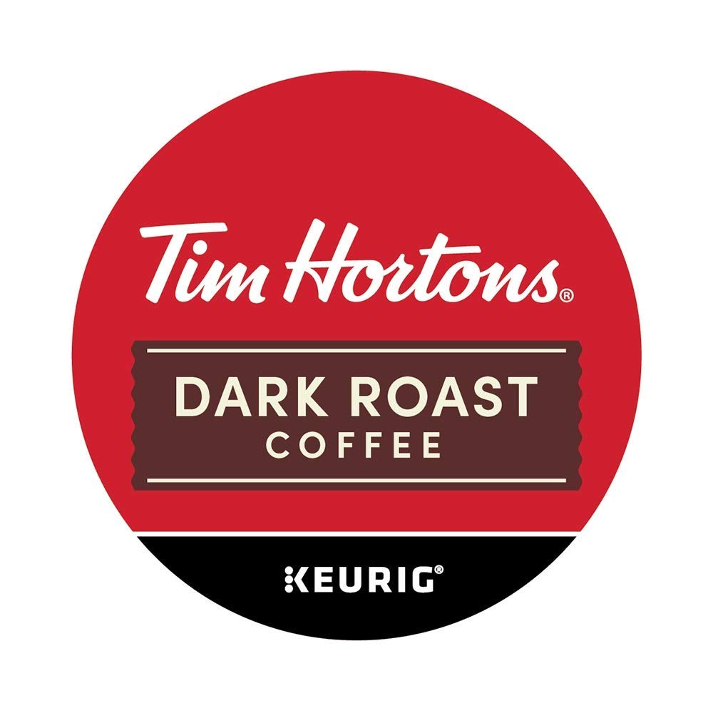 Tim Hortons Dark Roast Coffee, Single-Serve K-Cup Pods Compatible With Keurig Malt-Inspired, 24Ct K-Cups
