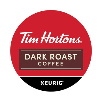 Tim Hortons Dark Roast Coffee, Single-Serve K-Cup Pods Compatible With Keurig Malt-Inspired, 24Ct K-Cups