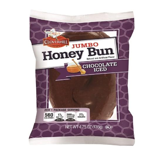Cloverhill Bakery Bear Claw Cherry Cheese Danish, 4.25 Ounce - 6 Count Display Box (6 Pack, Jumbo Chocolate Iced)