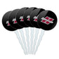 GRAPHICS & MORE Cupcake Picks Set of 6, Acrylic, Henderson State University, One Size, Model: CUPCAKE.ROUND.CLCHSU.Z008455
