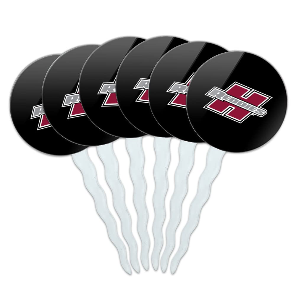 GRAPHICS & MORE Cupcake Picks Set of 6, Acrylic, Henderson State University, One Size, Model: CUPCAKE.ROUND.CLCHSU.Z008455