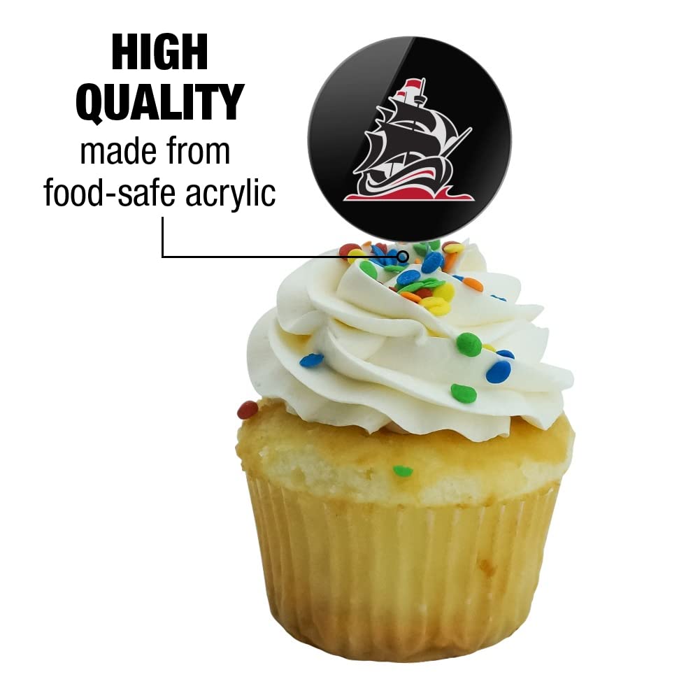 Christian Brothers University Secondary Logo Cupcake Picks Toppers Decoration Set Of 6