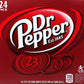 Dr Pepper Soda Pop, 12 Fl Oz, 24 Pack Cans