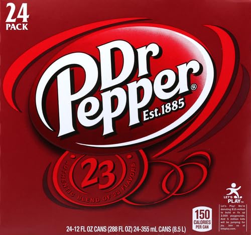 Dr Pepper Soda Pop, 12 Fl Oz, 24 Pack Cans