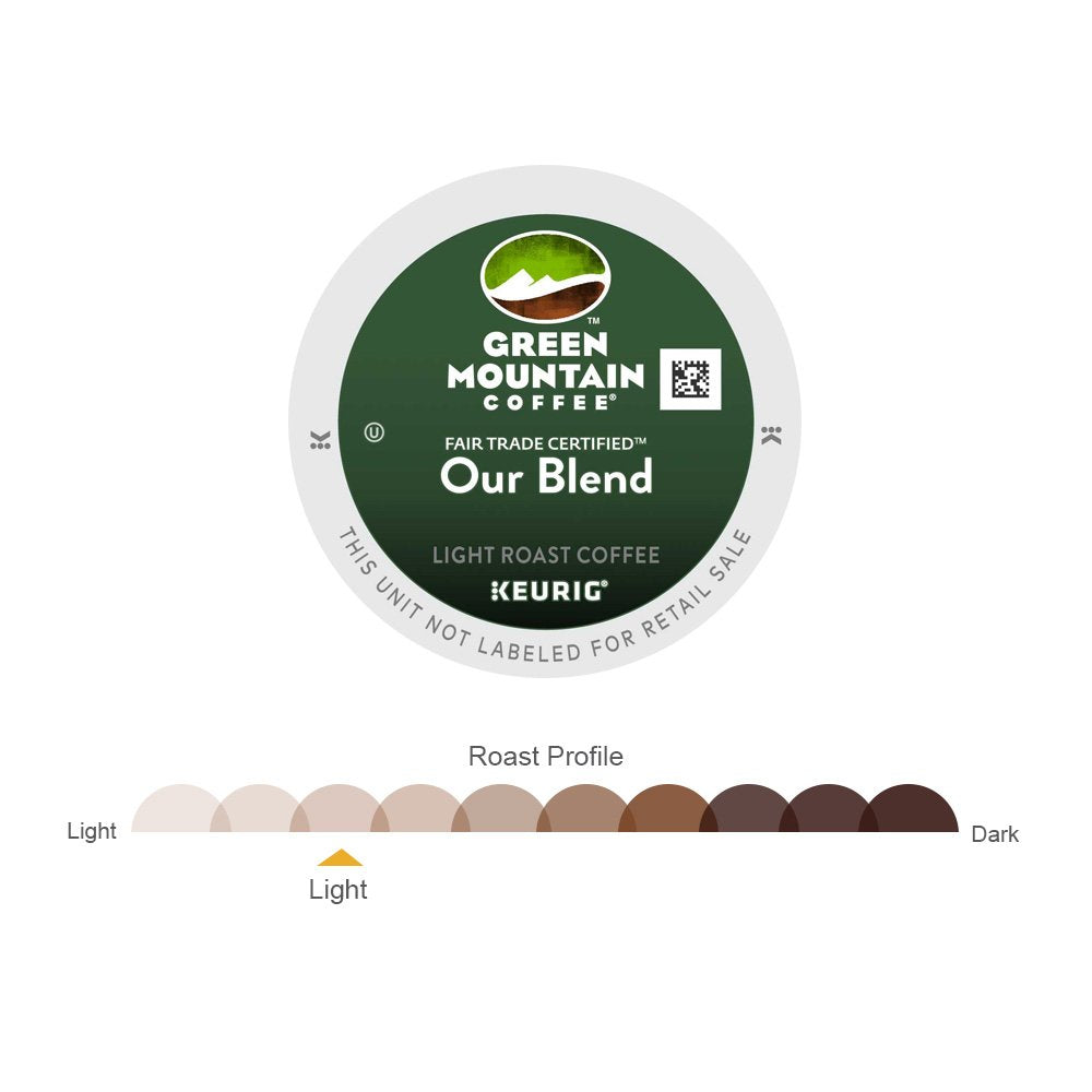 Green Mountain Coffee Roasters Our Blend, Single-Serve Keurig K-Cup Pods, Light Roast Coffee, 72 Count