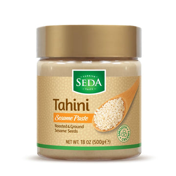 Seda Tahini - Whole Sesame Paste, 18 oz | Paleo, Keto, Gluten-Free, Vegan