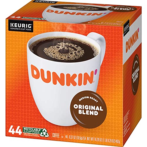 Dunkin' Original Blend Medium Roast Coffee, 44 Keurig K-Cup Pods