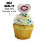 GRAPHICS & MORE Cupcake Picks Set of 6, Acrylic, University of Chicago Heart Love Design, Model: CUPT.HRT.ACR.6PK.CLCUCH500B