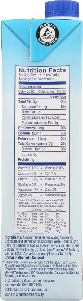 Almond Breeze - Almond Coconut Milk - Case Of 12 - 32 Fl Oz(D0102H5K1Mj)