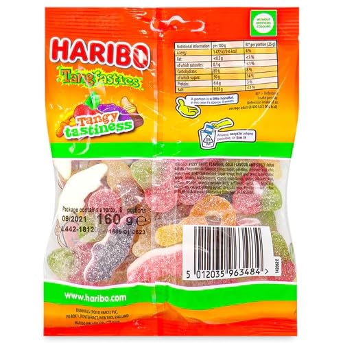Haribo Tangfastics Share Size | 160G (5.64 Ounce) | Pack Of 12
