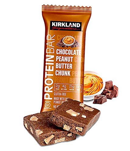 Kirkland Signature Protein Bars Chocolate Peanut Butter Chunk 2.12 Oz, 20-Count