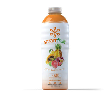 Smartfruit Tropical Harmony + Aloe, 100% Real Fruit Pur  E, Non-Gmo, No Additives, Vegan - 48 Fl. Oz