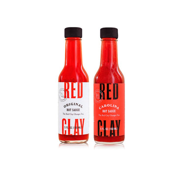 Red Clay Hot Sauce - Original & Carolina Hot Sauce Gift Box - Gluten Free, Keto Friendly - 2 Pack, 5oz