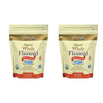 Spectrum Essential Flaxseed Organic Whole 15 Ounce (2 Pack)