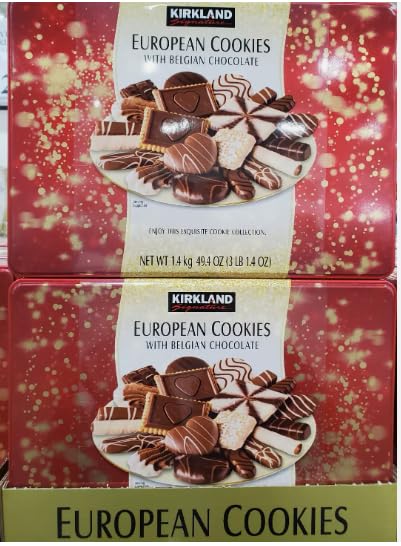 Kirkland Signature European Cookies With Belgian Chocolate, 49.4 Oz (2 Pack)
