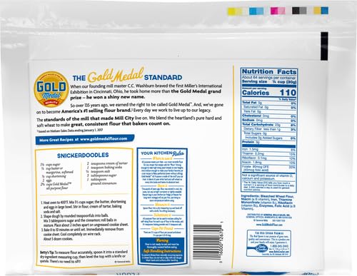 Gold Medal All Purpose Flour with Resealable Bag, 4.25 pounds