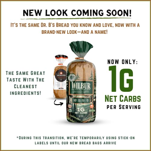 Dr. Bs Multigrain Bread | 1G Net Carbs & 7G Protein | Low Calorie, Vegan, Sugar Free | Fresh, Sliced, Keto & Low Carb Bread Loaf ((6 Pack (16 Oz), Plain)