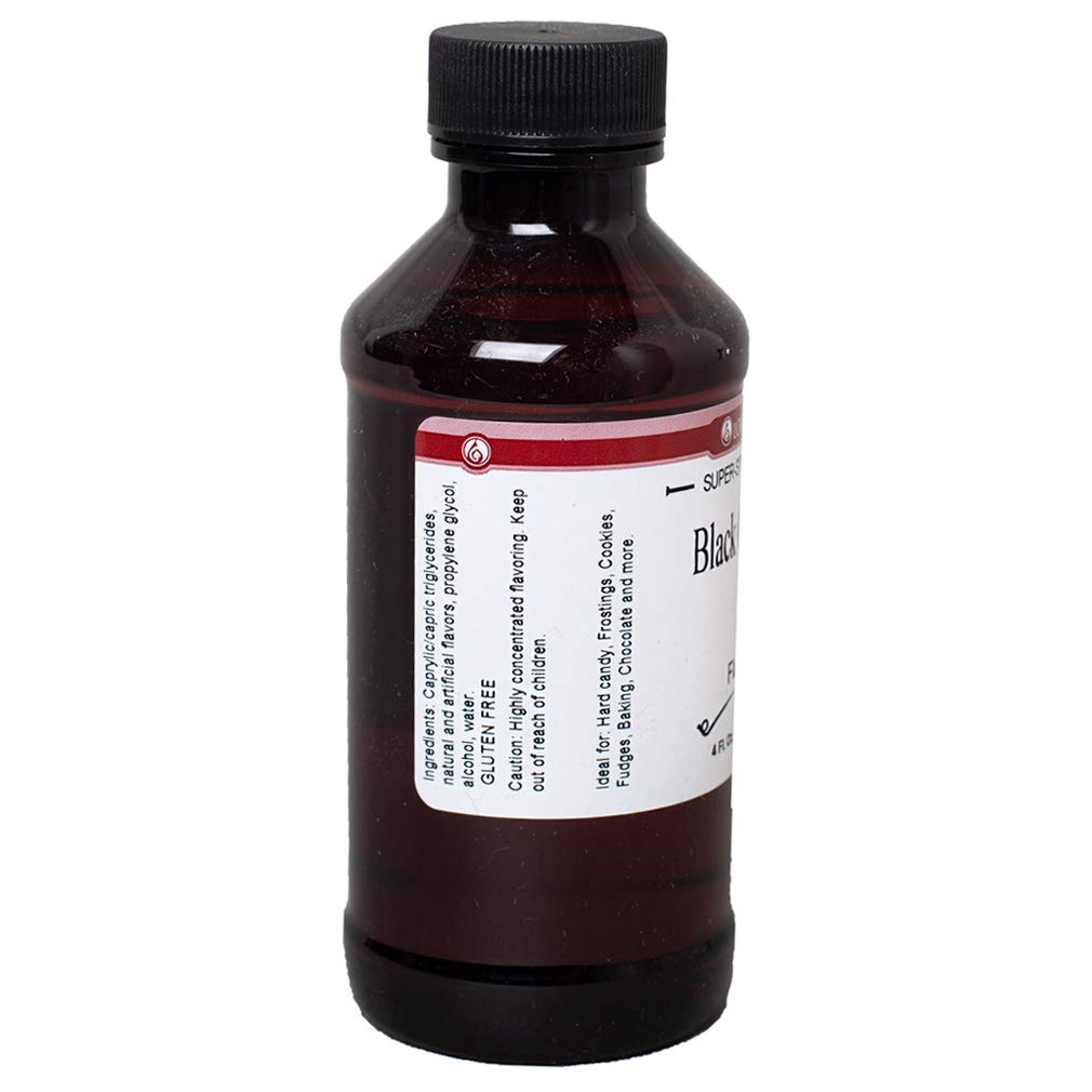 LorAnn Black Cherry Flavoring, 4 Fl Oz Bottle, Clear Yellowish Green
