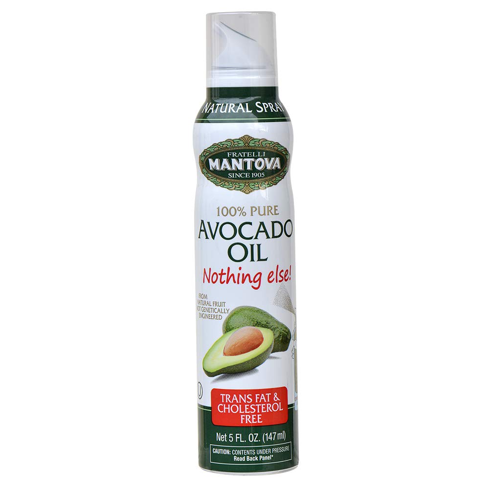 Mantova Avocado Oil, 100% Pure Cooking Oil Spray, perfect for healthy Keto snacks, baking, grilling, seasoning, or cooking, our 