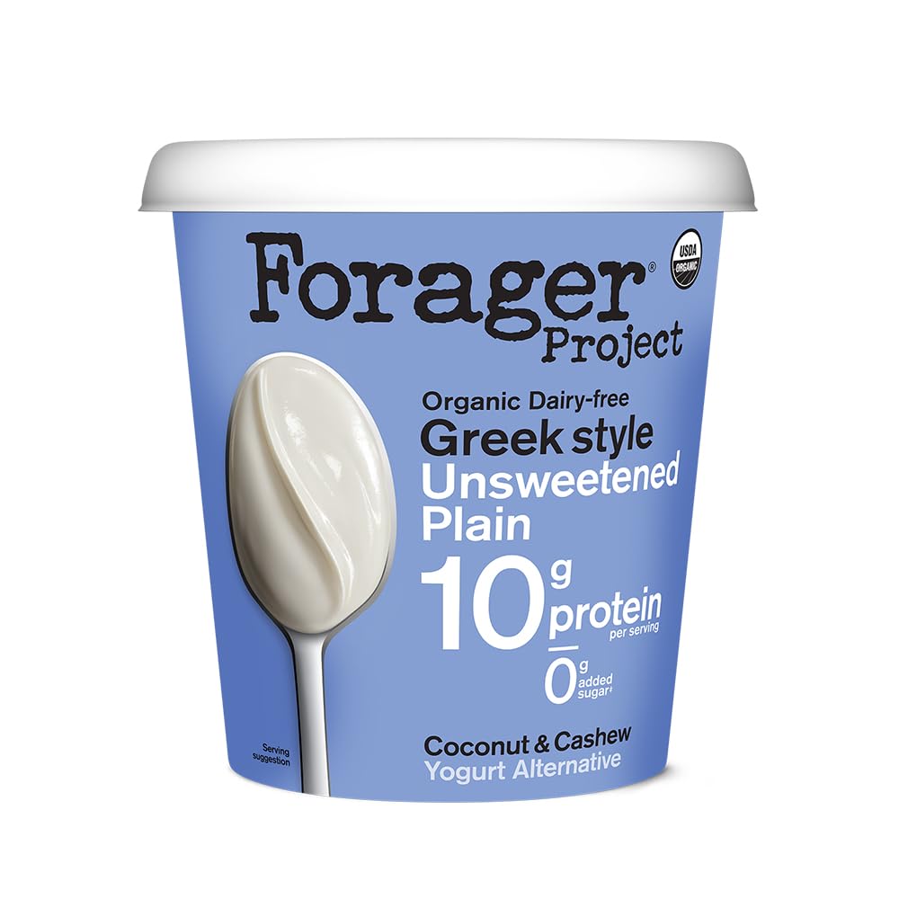 Forager Project Organic Greek-Style Cashew & Coconut Milk Yogurt, Unsweetened Plain, 24 Ounces