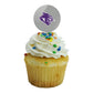 Abilene Christian Secondary Logo Cupcake Picks Toppers Decoration Set Of 6