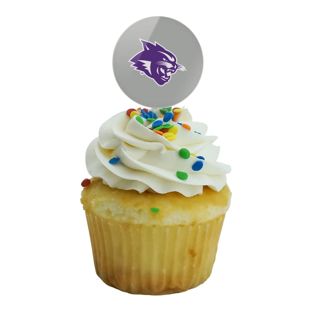 Abilene Christian Secondary Logo Cupcake Picks Toppers Decoration Set Of 6