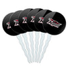 Ripon College Secondary Logo Cupcake Picks Toppers Decoration Set of 6