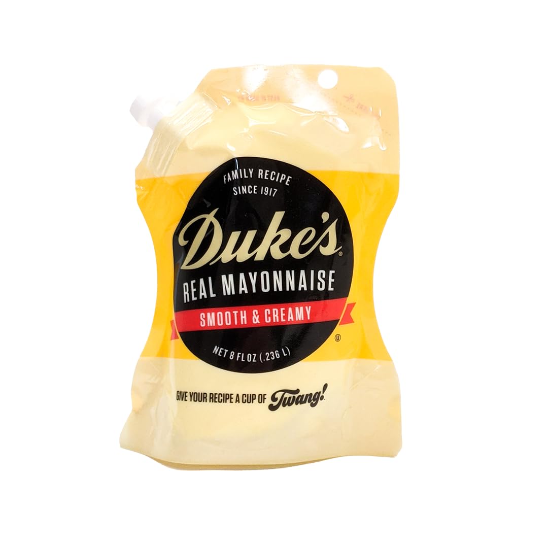 Dukes Real Mayonnaise Pouch - Original Smooth & Creamy Taste, 8 Ounce (Pack of 1)