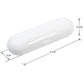 Nincha Portable Replacement Plastic Electric Toothbrush Travel Case For Oral-B Pro Series (White)
