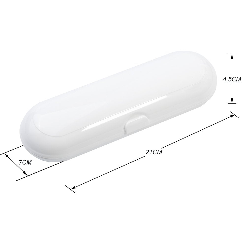 Nincha Portable Replacement Plastic Electric Toothbrush Travel Case For Oral-B Pro Series (White)