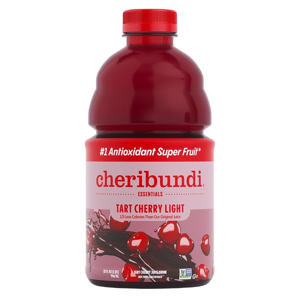 Cheribundi 100% Tart Cherry Juice Light | Low Calorie & Reduced Sugar Tart Cherry Juice | Athletes Recovery Drink | Promotes Res