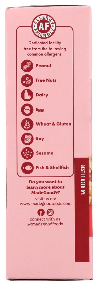 Madegood Organic Strawberry Crispy Squares, 4.68 Oz