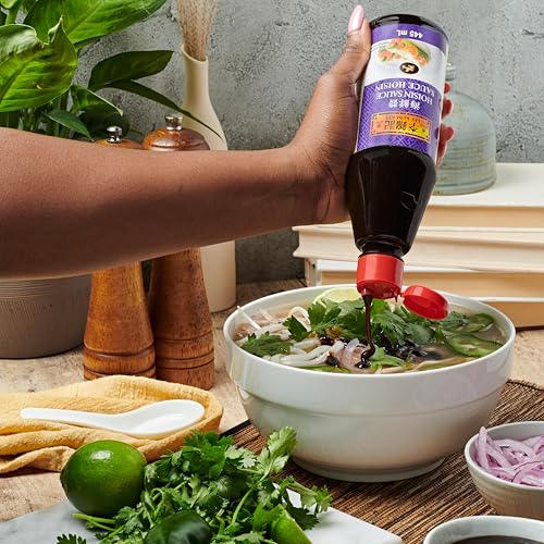 Lee Kum Kee Hoisin Sauce (20 oz - 1 Pack)  Sweet & Savory  Ideal for Marinades  BBQ Sauce  Dips  Stir-Frying  Pizza  and Soup Noodles