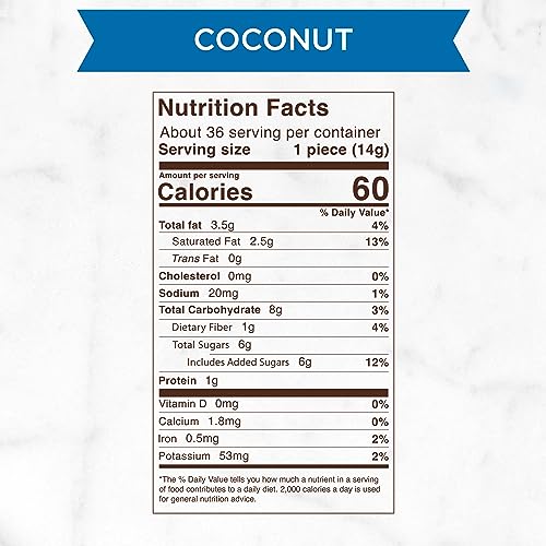 Russell Stover Dark Chocolate Coconut - 0.5 oz (Pack of 36)