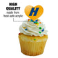 GRAPHICS & MORE Cupcake Picks Set of 6, Acrylic, Hofstra University Secondary Logo Heart Design