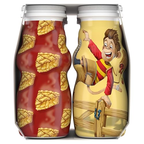 Danimals Smoothie Apple Pie Dairy Drink Multi-Pack, 6 Ct, 3.1 OZ Smoothie Bottles