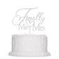 Alewoaly Wedding Cake Topper, Elegant Silvery Cardboard Decor, Model HD