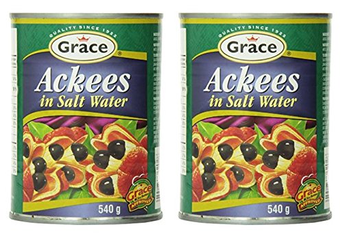 Grace Ackee 19oz - 2 Pack Jamaican Canned Ackee for Saltfish Dishes, Beef Patties, and Callaloo