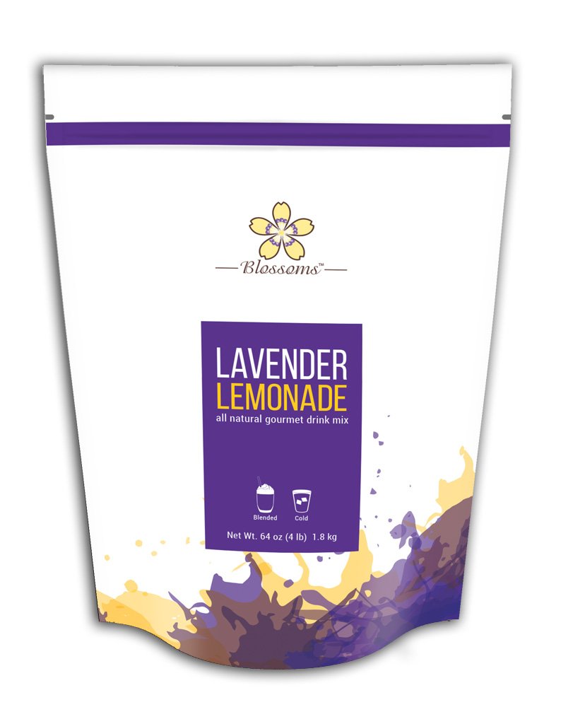 Blossoms Lavender Lemonade Drink Mix, 64 Ounce Bag, Refreshing Beverage Mix