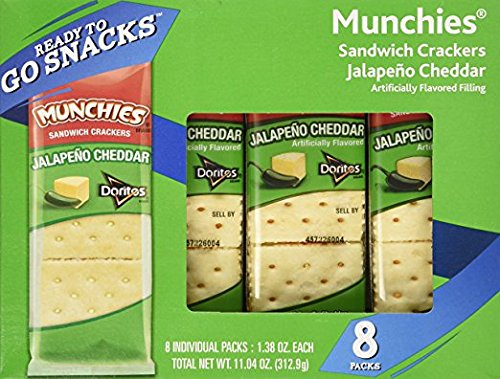 Munchies Jalapeno Cheddar Sandwich Crackers 1.38 Oz 8 Count