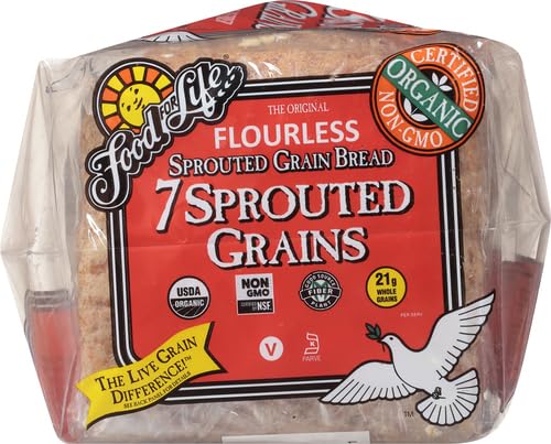 Food For Life Flourless Sprouted Grain Bread, 7 Grain, 24 oz (Frozen)
