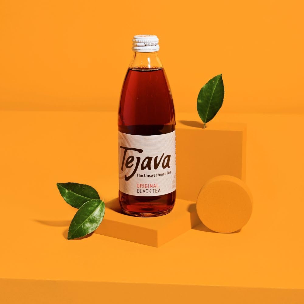 Tejava, Iced Tea, Unsweetened, 12 Oz Bottles (Pack Of 4)