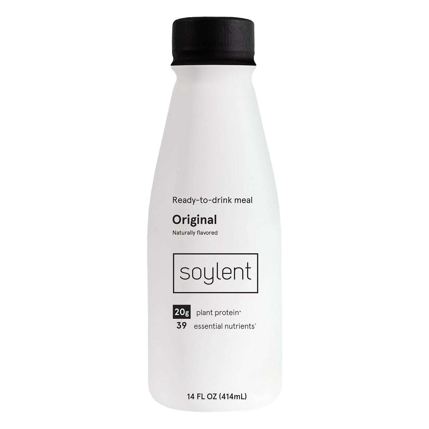 Soylent Complete Meal Replacement Shake, Original, 20G Complete Protein, 28 Vitamins & Minerals, Low Sugar, 14Oz (Single Bottle)