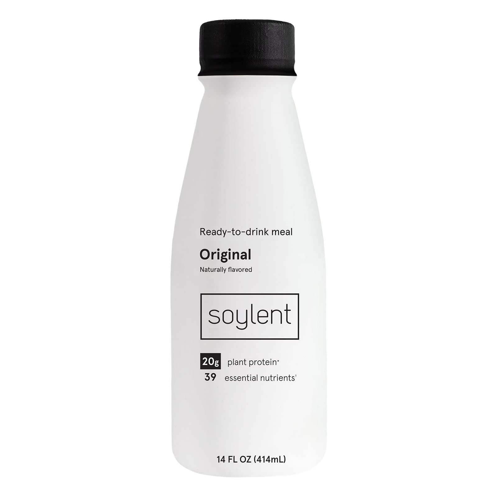 Soylent Complete Meal Replacement Shake, Original, 20G Complete Protein, 28 Vitamins & Minerals, Low Sugar, 14Oz (Single Bottle)
