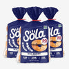 SOLA Low Carb & Keto Friendly Bagels, Blu-berry - 5g Net Carbs & 15g of Protein, No Added Sugar, Low Calorie Bagels - 12 oz (4 B