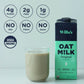 Willas Organic Oat Milk - Unsweetened Original Oatmilk, Non-GMO, Shelf Stable, Low Sugar, Non-Dairy Milk, Made from Whole Grain