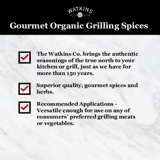 Watkins Organic Steak Seasoning, 9.6 oz, 1-Pack, Perfect for Grilling and Cooking